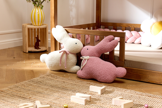 Cuscino Coniglio Bouclé - Rosa