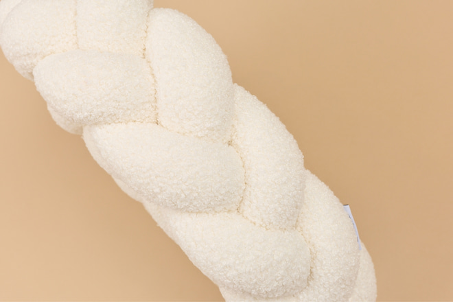 Pletený bok postýlky 3 klasy - Bouclé Off White