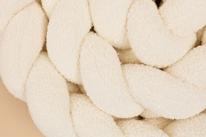 Tour de lit tressé 3 Épis - Bouclé Off White