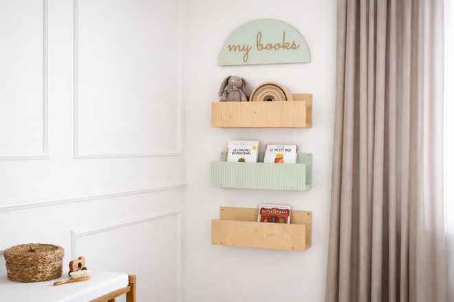 Étagères / Lampe My Books Olive