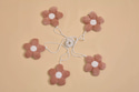 Corduroy Velvet Flower Garland – Peach