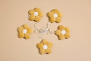 Corduroy Velvet Flower Garland – Yellow