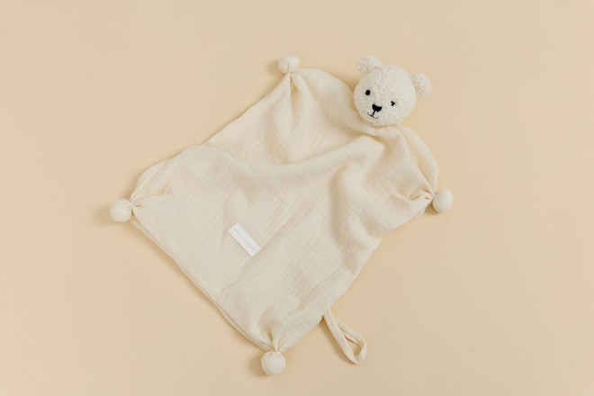 Gekräuselter-Babynestchen - Vanille Set