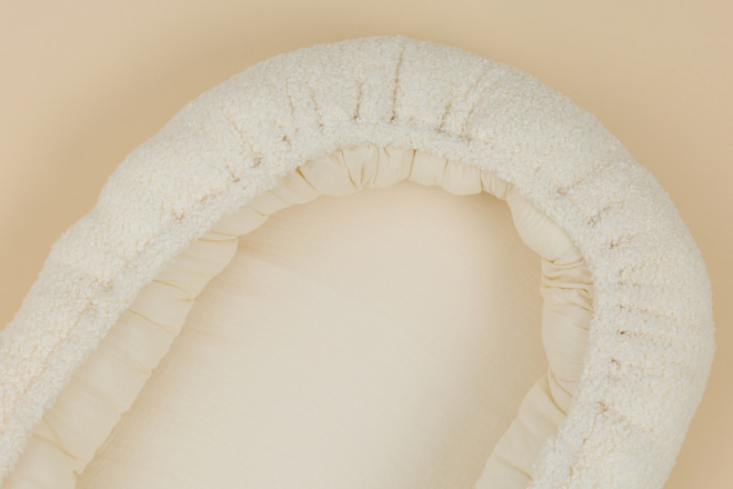 Réducteur de Lit Bouclé - Vanille Set