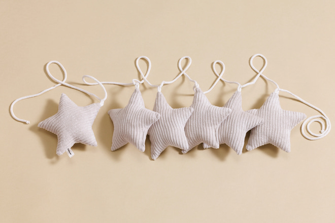 Guirnalda de Estrellas de Pana Crudo