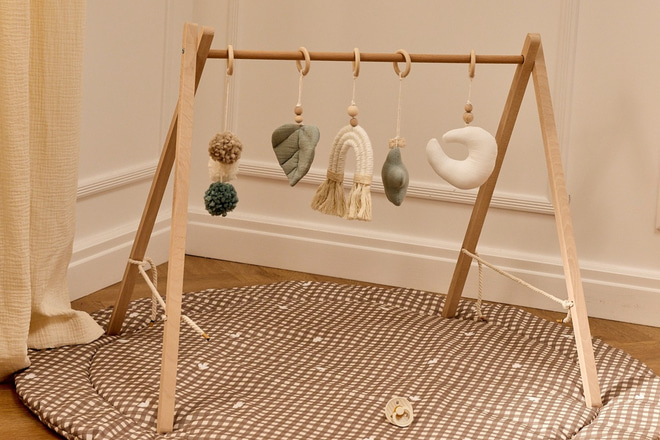 Arco Baby Gym de Madeira - Menta