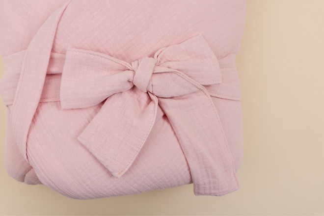 Gigoteuse d'Emmaillotage en Mousseline - Rose