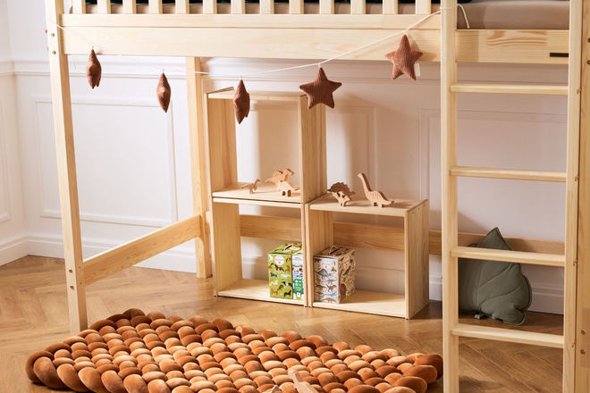 Wooden Storage Cube - Natural