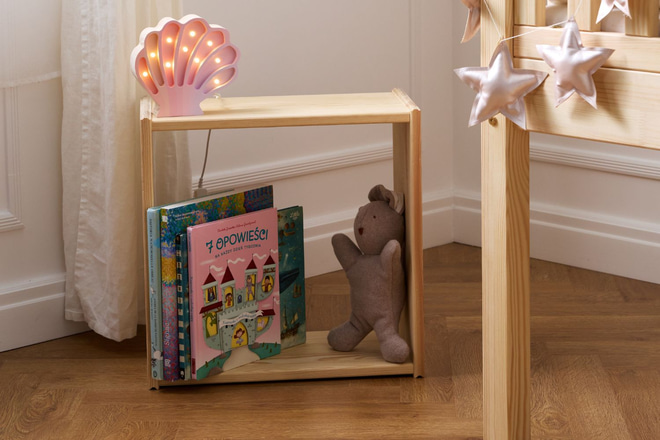 Wooden Storage Cube - Natural