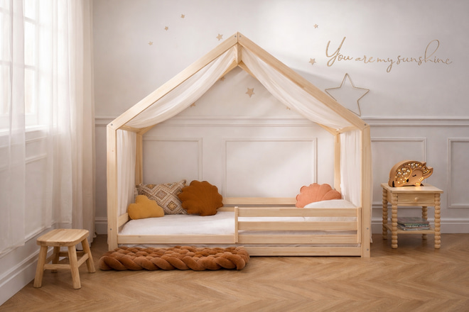 Lit Cabane A 90x200cm