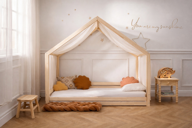 Lit Cabane A 90x200cm