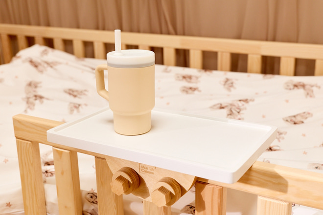 Mesilla de Noche Rectangular de Madera - Blanco