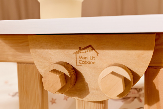 Mesilla de Noche Rectangular de Madera - Blanco