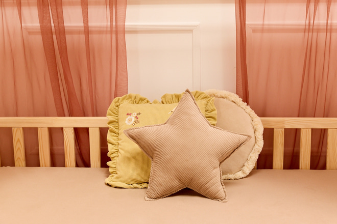 Tela Cama Casita de Tul Rosa Viejo - Modelo L