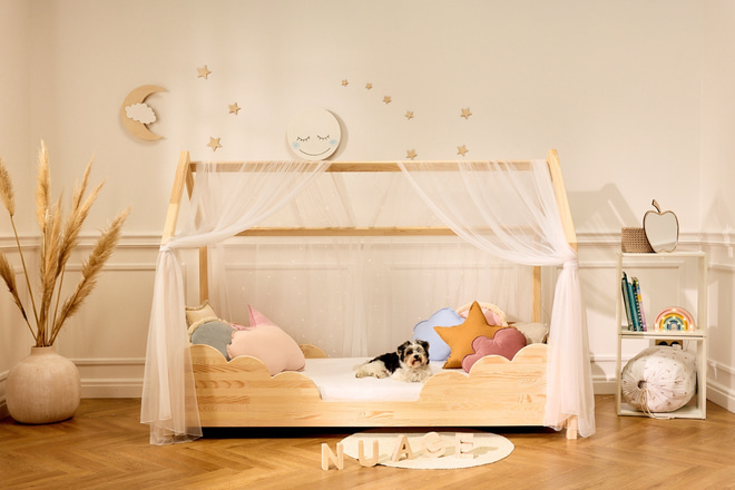 Cama Casinha Nuvem 90x190cm