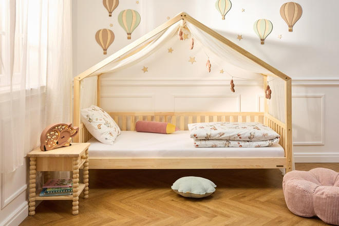 Hot Air Balloons Wall Decoration - Grey