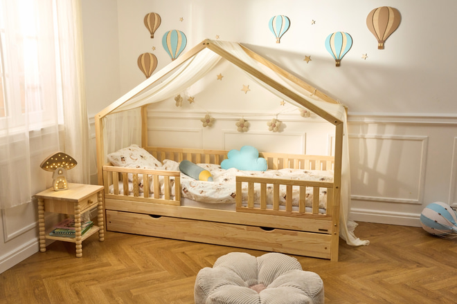 Wanddekoration Heißluftballons - Blau