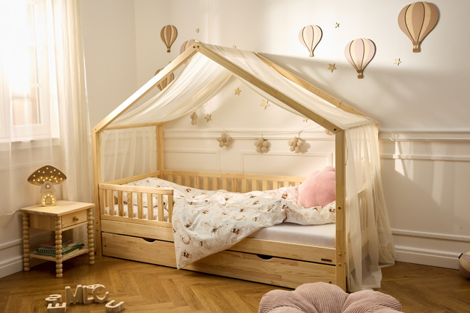 Hot Air Balloons Wall Decoration - Cappuccino