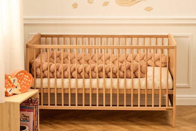 Nelly Babybett Mitwachsend 70x140cm - Natur