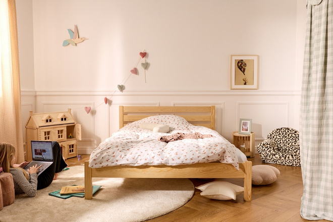 Teen Bed Caracas 140x200cm – Natural