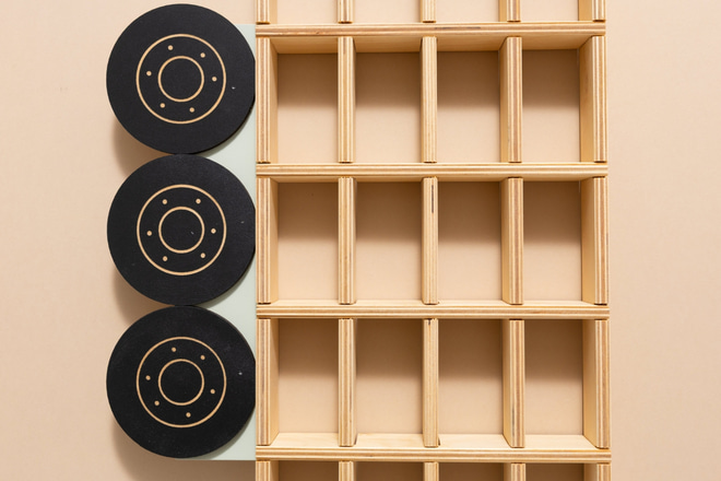 Mensola Luminosa Camion Legno - Marrone