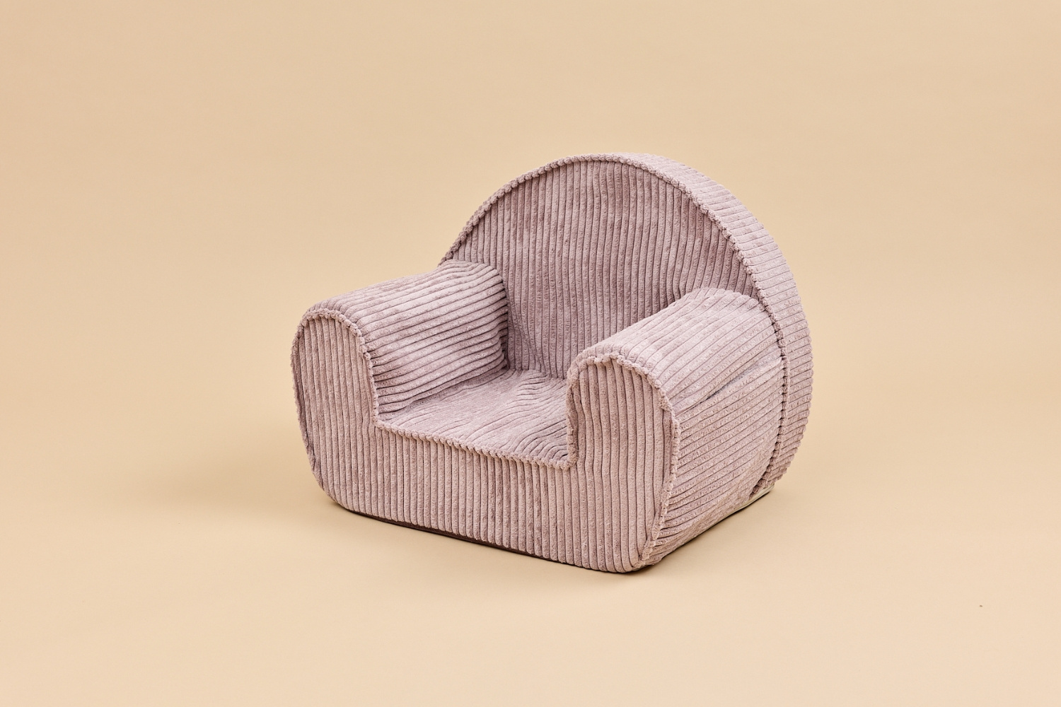 Fauteuil en Velours Côtelé - Magenta Grey