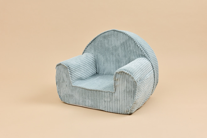 Sessel aus Kord - Mint Grün