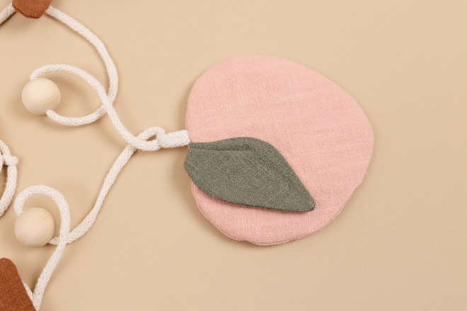 Ghirlanda di Fiori in Lino - Viola