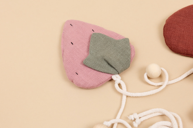 Leinenblumen-Girlande - Violett