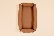 Linen Baby Nest Reducer - Chocolate