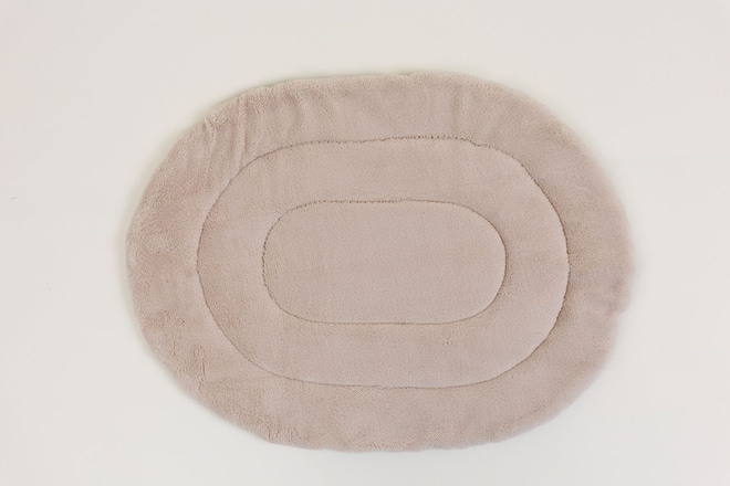Tapis de viaje de terciopelo para perro - Beige