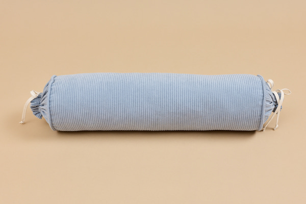 Nackenrolle Cordkissen - Gletscherblau