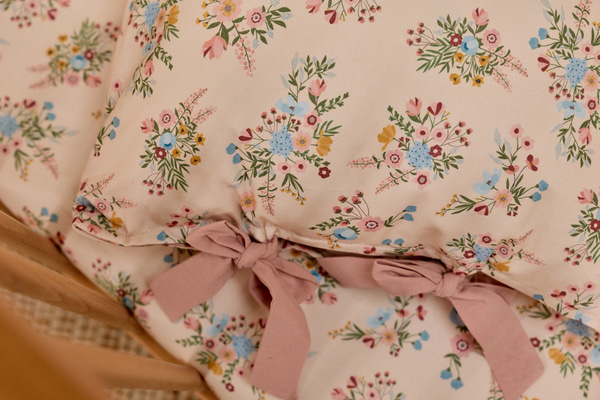 Ensemble Couette et Oreiller 110x135 Coton Avec Garnissage - Blooming Meadow