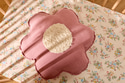 Coussin Fleur en Lin - Vieux Rose 