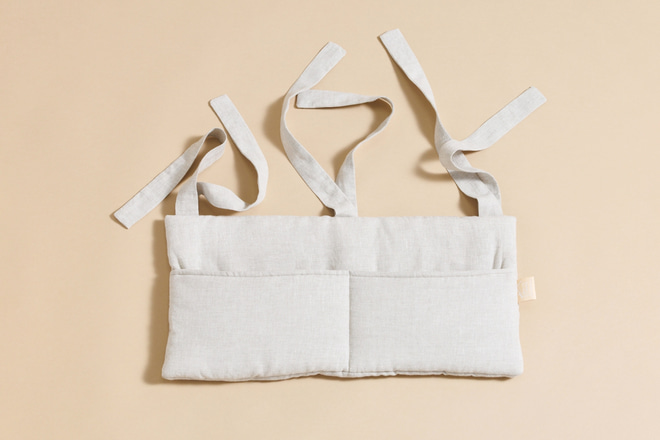 Bed Organiser - Natural Linen