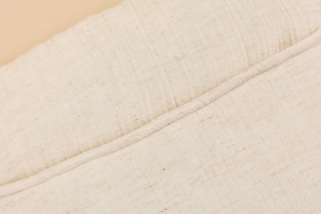 Pochette de Rangement en Mousseline et Lin - Naturel