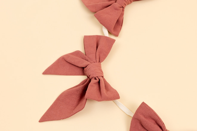 Guirlande Noeuds - Vieux Rose