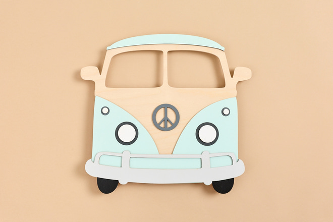 Sage Green Sunshine Van Lamp