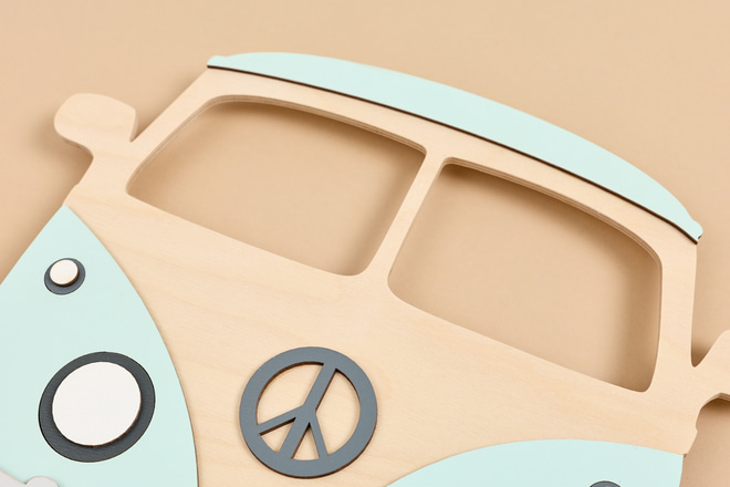 Sage Green Sunshine Van Lamp