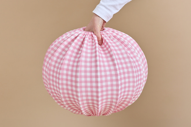 Pink - Muslin Globe Lampshade