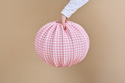 Paralume Sfera in Mussola Vichy - Rosa