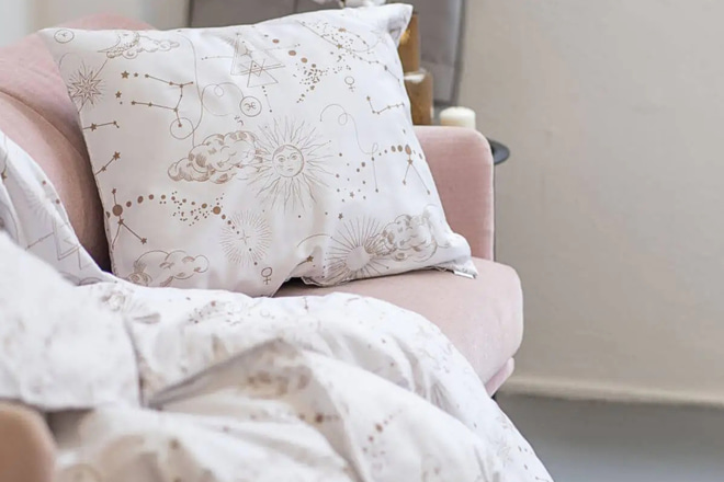 Cotton Satin Astrology Duvet Set 140x200