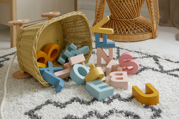 Holz-Alphabet-Set