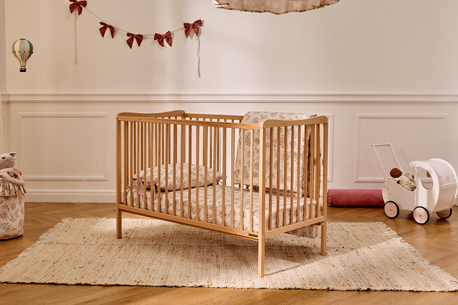George Baby Bed 60x120cm - Natural