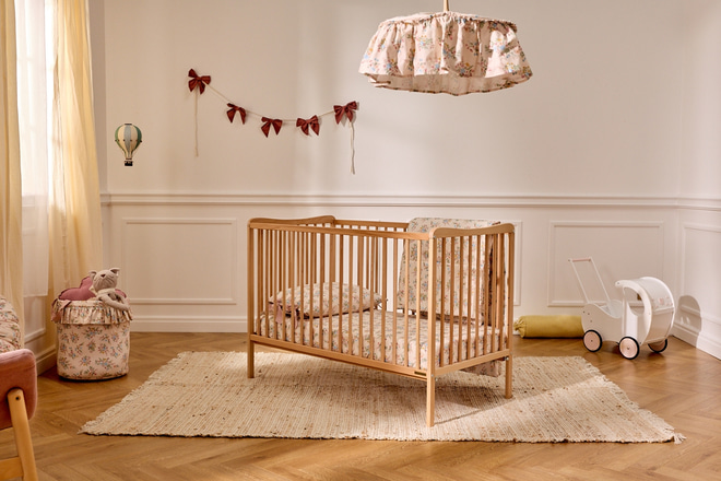 Ensemble Couette et Oreiller 110x135 Coton Avec Garnissage - Garden Bloom