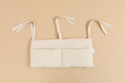 Pochette de Rangement en Mousseline et Lin - Naturel