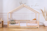 Cama Casita DP Premium en el suelo 90x190cm