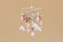 Mobile en Laine - Rose