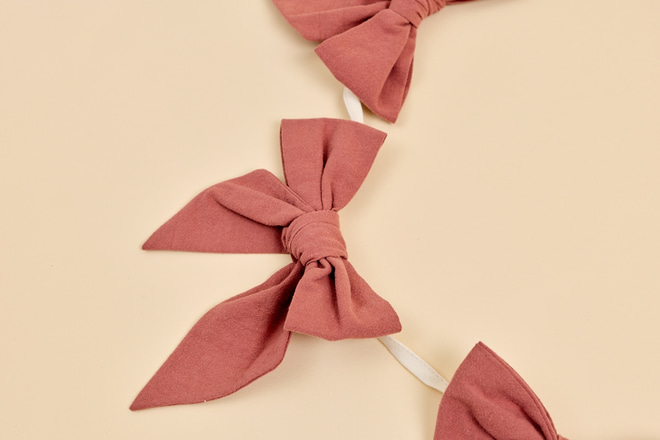 Ghirlanda di fiocchi - Rosa antico