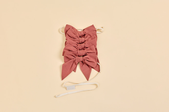 Guirlande Noeuds - Vieux Rose